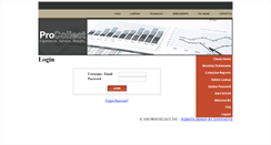 Desktop Screenshot of clients.procollect.com